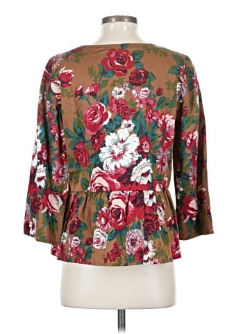 Brooks Brothers Red Fleece 3/4 Sleeve Blouse (view 2)