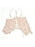 Assorted Brands Floral Ivory Swimsuit Top Size M - photo 1