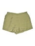 Hey Babe Solid Green Khaki Shorts Size L - photo 1