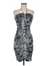 Assorted Brands Paisley Silver Cocktail Dress Size M - photo 1