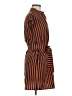 Shein Stripes Orange Casual Dress Size 6 - photo 4