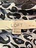 Ann Taylor LOFT 100% Polyester Animal Print Silver Short Sleeve Blouse Size S - photo 7