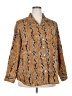 Assorted Brands 100% Polyester Animal Print Gold Long Sleeve Blouse Size 20 - photo 1