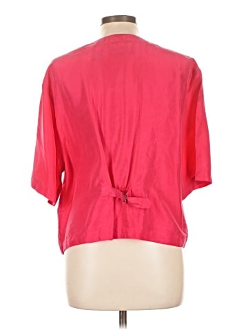 Diane Gilman Short Sleeve Silk Top (view 2)