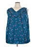 Lane Bryant 100% Polyester Teal Sleeveless Blouse Size 24 - photo 1