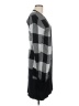Valerie Stevens 100% Rayon Checkered-gingham Gray Cardigan Size M - photo 4