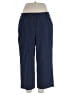 Lane Bryant Stripes Blue Casual Pants Size 14 (petite) - photo 1