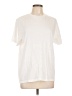 Assorted Brands Solid White Ivory Short Sleeve T-Shirt Size L - photo 1