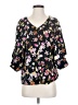 CAbi 100% Polyester Black 3/4 Sleeve Blouse Size XS - photo 1