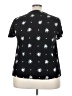 Torrid 100% Rayon Black Short Sleeve Blouse Size 3X Plus (3) - photo 2