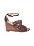 Torrid 100% Leather Brown Wedges Size 7 - photo 1