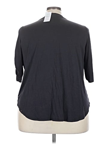 Kaari Blue 3/4 Sleeve Blouse (view 2)