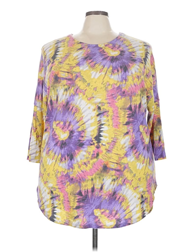 Pre-owned Paisley Grace Poncho In Yellow