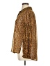 Zara Animal Print Brown Long Sleeve Blouse Size XL - photo 5