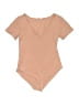 Mangdiup Solid Pink Tan Bodysuit Size M - photo 1