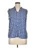 Notations 100% Polyester Blue Sleeveless Blouse Size XL - photo 1