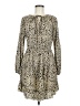 Shein 100% Polyester Animal Print Tan Casual Dress Size 6 - photo 1