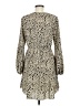 Shein 100% Polyester Animal Print Tan Casual Dress Size 6 - photo 2