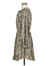 Shein 100% Polyester Animal Print Tan Casual Dress Size 6 - photo 5