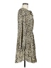 Shein 100% Polyester Animal Print Tan Casual Dress Size 6 - photo 4