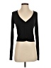 LA Made 100% Spandex Black Long Sleeve Top Size S - photo 1