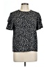 Shein Polka Dots Black Short Sleeve T-Shirt Size L - photo 1