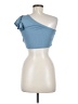 Shein Blue Sleeveless Top Size 6 - photo 2