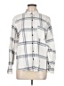 Universal Thread 100% Cotton Plaid Ivory Long Sleeve Button-Down Shirt Size M - photo 1