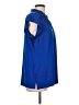 Liz Claiborne Blue Short Sleeve Blouse Size L - photo 4