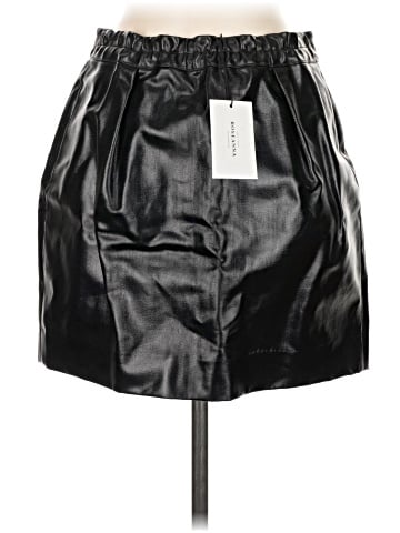 Roseanna Faux Leather Skirt (view 2)