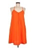 Tinley Road 100% Polyester Solid Orange Casual Dress Size M - photo 1