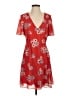Madewell 100% Polyester Print Red Casual Dress Size S (estimated) - photo 1