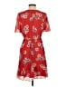 Madewell 100% Polyester Print Red Casual Dress Size S (estimated) - photo 2