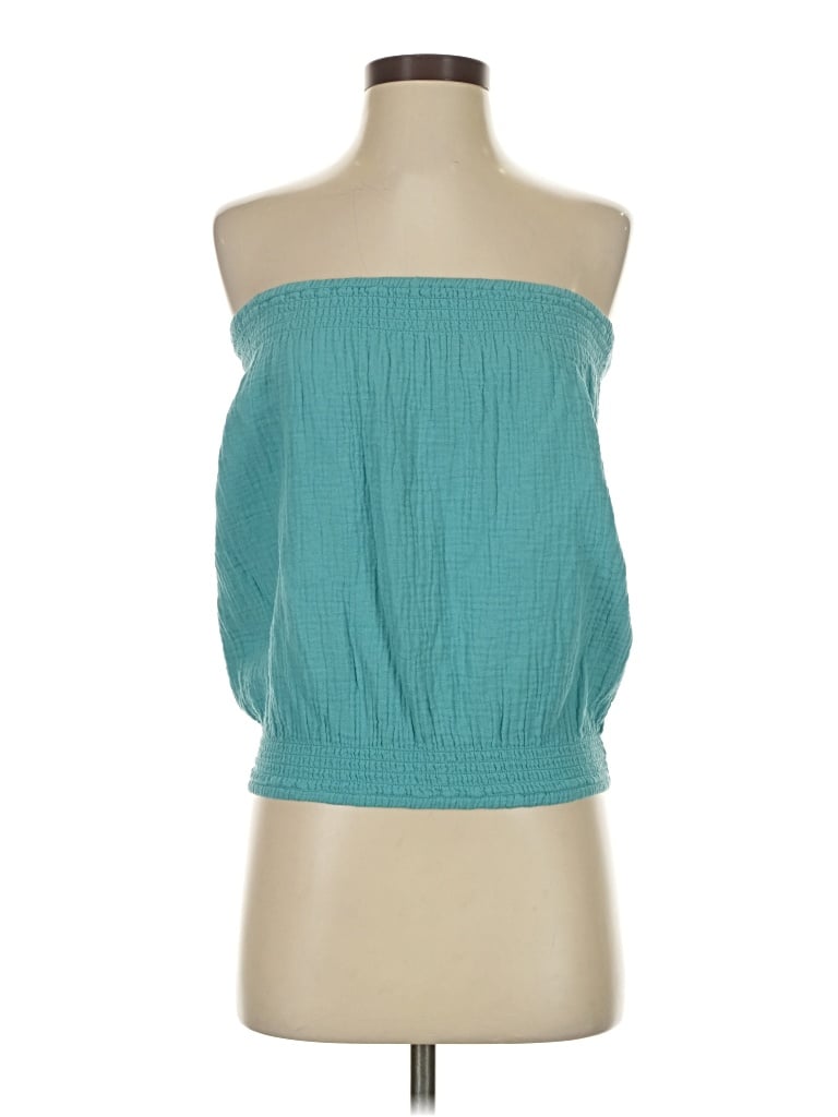 Pre-owned Bobi Sleeveless Blouse In Blue