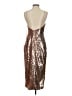 Jay Godfrey 100% Polyester Metallic Gold Brown Cocktail Dress Size 4 - photo 2