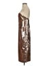 Jay Godfrey 100% Polyester Metallic Gold Brown Cocktail Dress Size 4 - photo 5