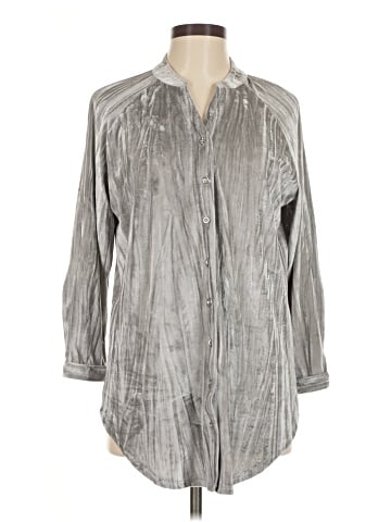 Cato 3/4 Sleeve Button-Down Shirt (view 1)
