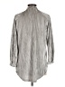 Cato Metallic Gray 3/4 Sleeve Button-Down Shirt Size M - photo 2