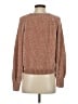 Express 100% Polyester Metallic Brown Pullover Sweater Size XS - photo 2