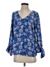 Vince Camuto 100% Polyester Blue 3/4 Sleeve Blouse Size XS - photo 1