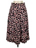 J.Crew 100% Polyester Floral Black Casual Skirt Size 0 - photo 1