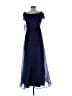 JS Collections 100% Polyester Blue Cocktail Dress Size 6 - photo 2
