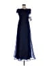 JS Collections 100% Polyester Blue Cocktail Dress Size 6 - photo 1