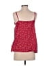 Gibson 100% Polyester Red Sleeveless Top Size S - photo 2