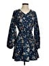 Shein 100% Polyester Floral Blue Casual Dress Size 4 - photo 1