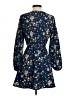 Shein 100% Polyester Floral Blue Casual Dress Size 4 - photo 2