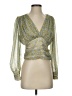 Zara Green Long Sleeve Blouse Size XS - photo 1