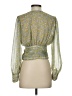 Zara Green Long Sleeve Blouse Size XS - photo 2