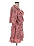 Topshop 100% Polyester Floral Pink Cocktail Dress Size 4 - photo 4