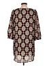 Orange Argyle Black Casual Dress Size L - photo 2